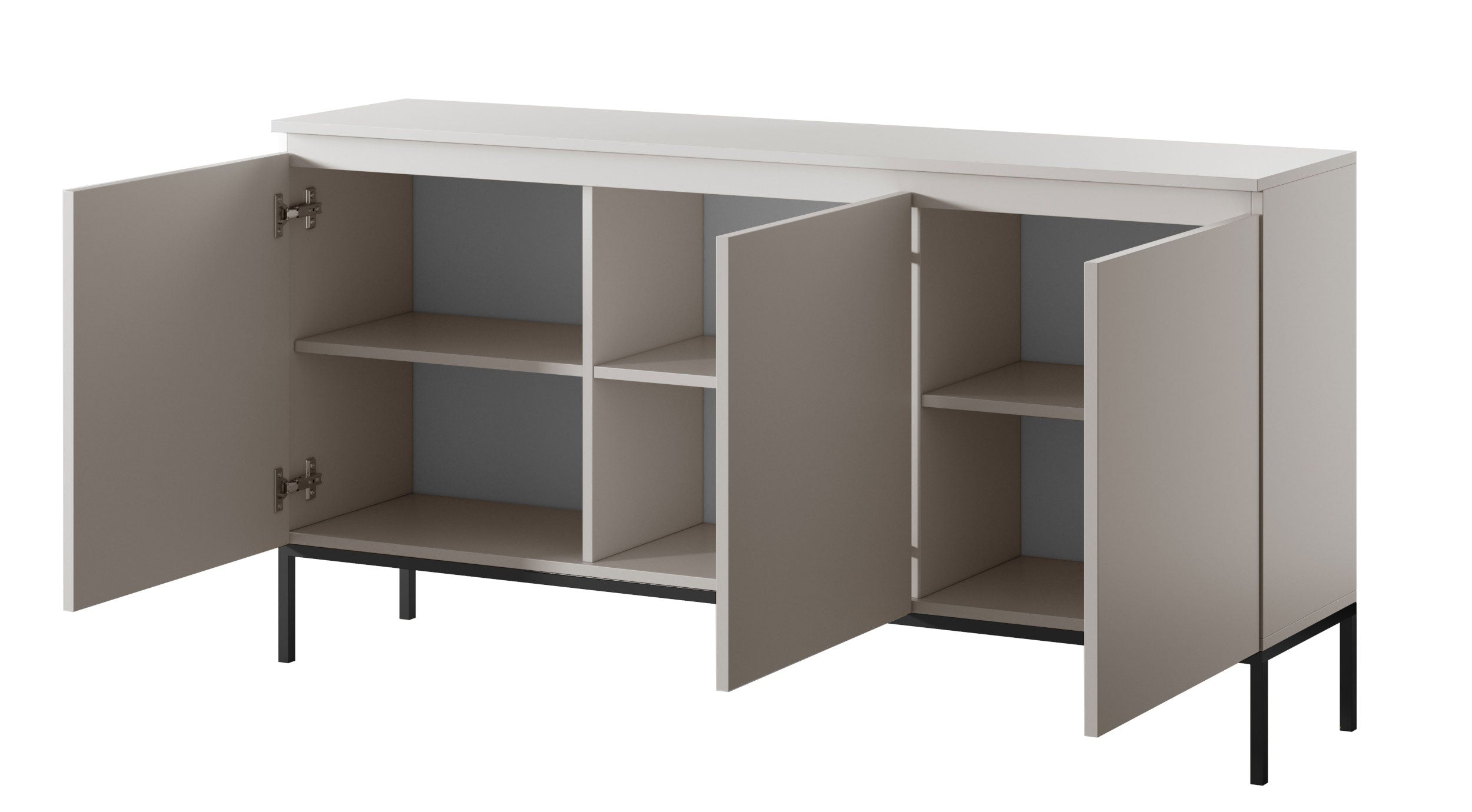 Drehtür-Kommode Bemmi 150 cm Kaschmir