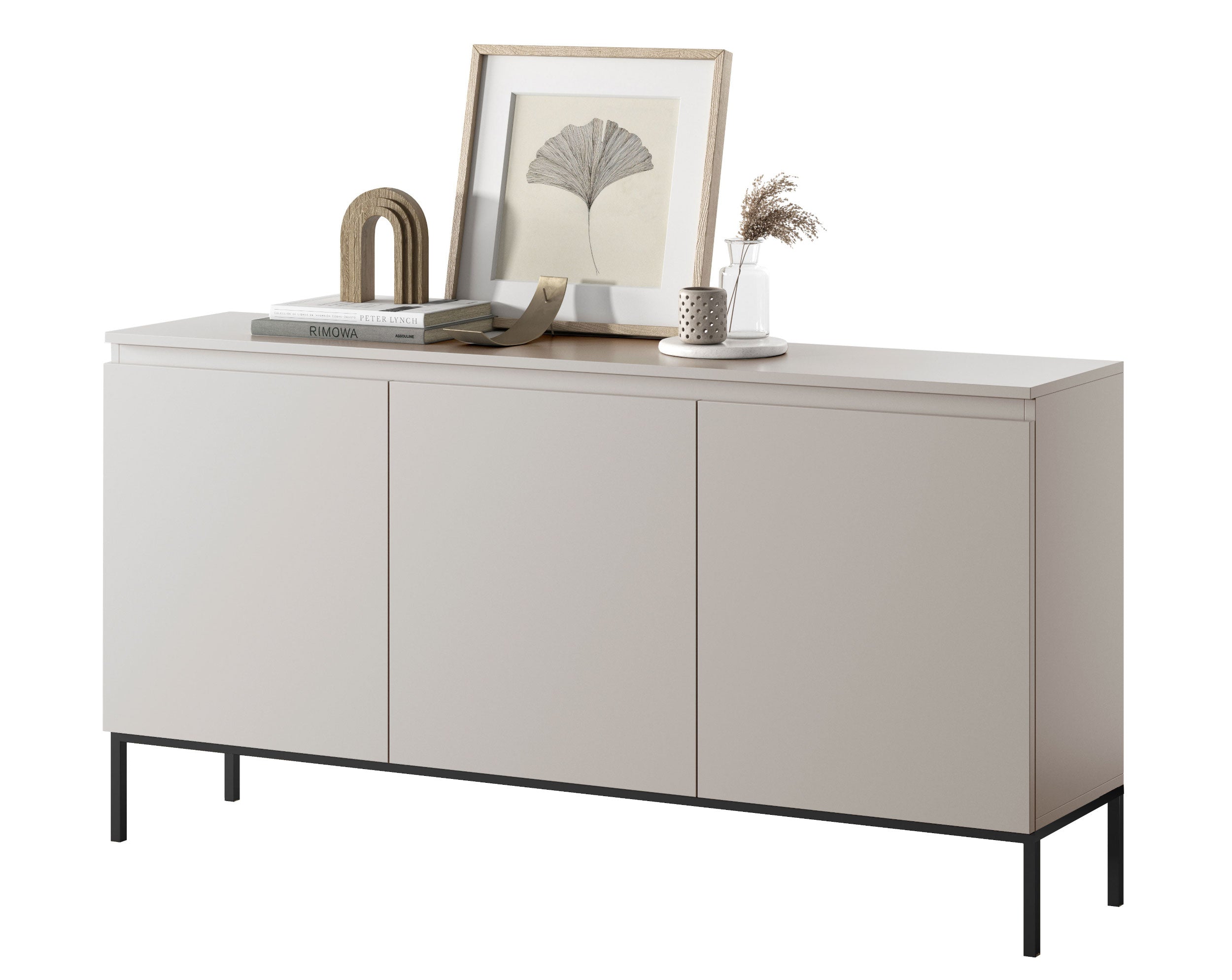 Drehtür-Kommode Bemmi 150 cm Kaschmir