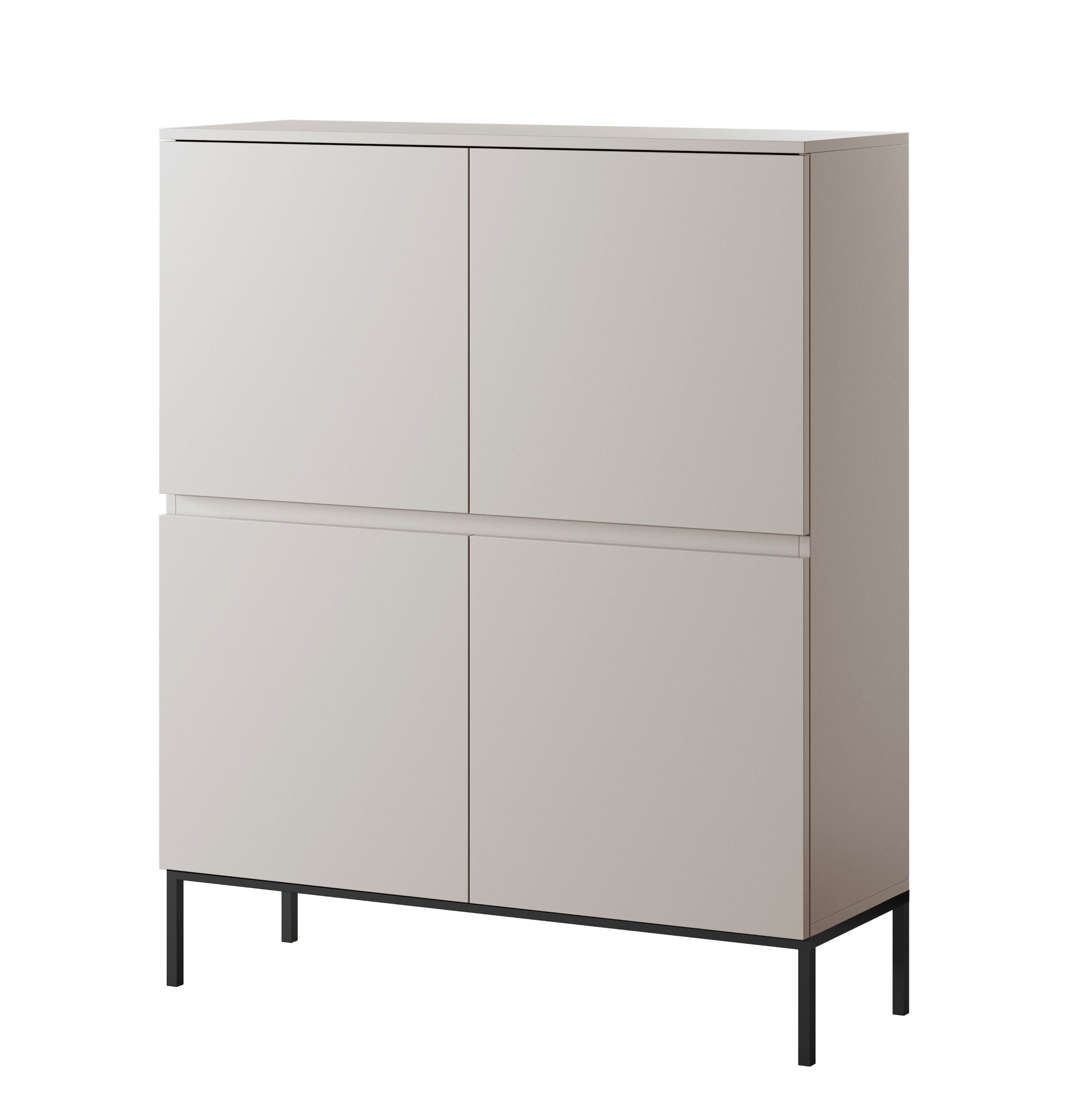 Hohe Kommode Bemmi 100 cm Kaschmir