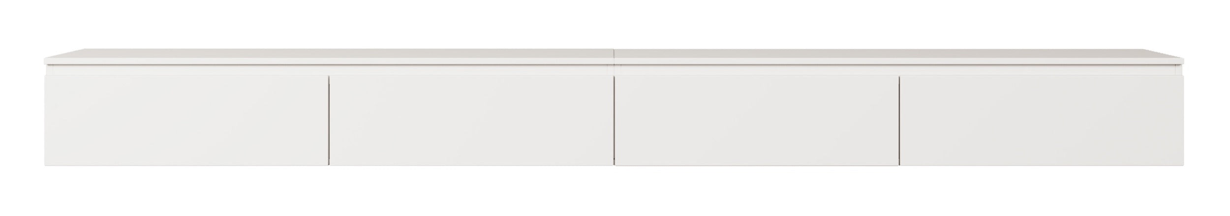 Hängender TV-Schrank Bemmi 300 cm Weiß