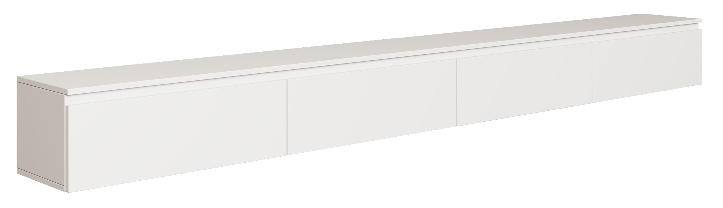 Hängender TV-Schrank Bemmi 300 cm Weiß