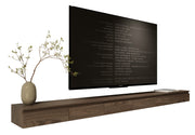 Hängender Bemmi Slim TV-Schrank 300 cm Wisconsin-Nussbaum