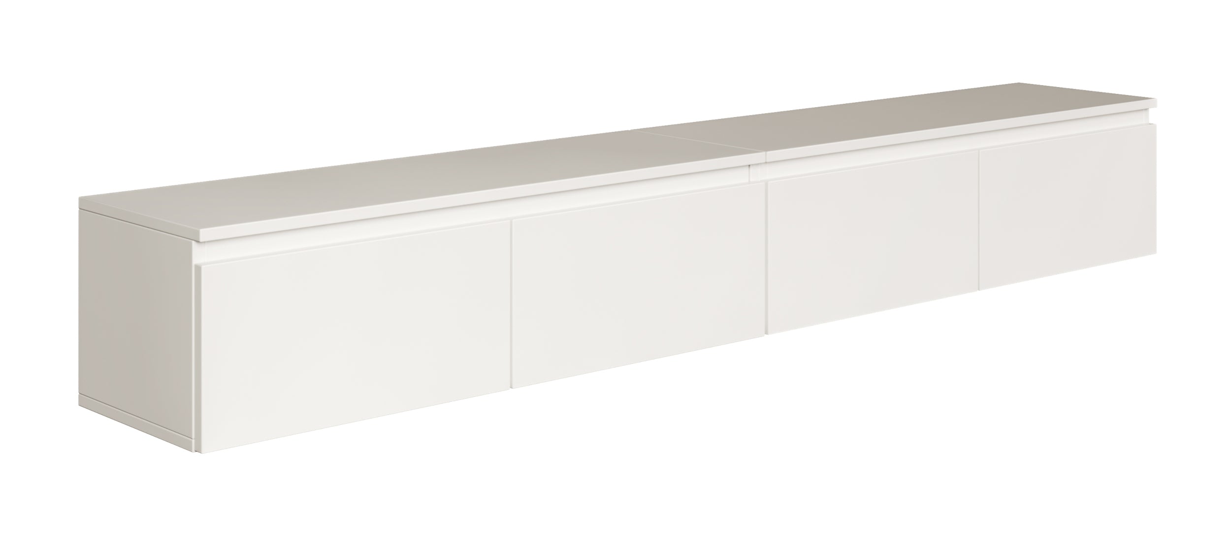 Bemmi Hängender TV-Schrank 200 cm Weiß
