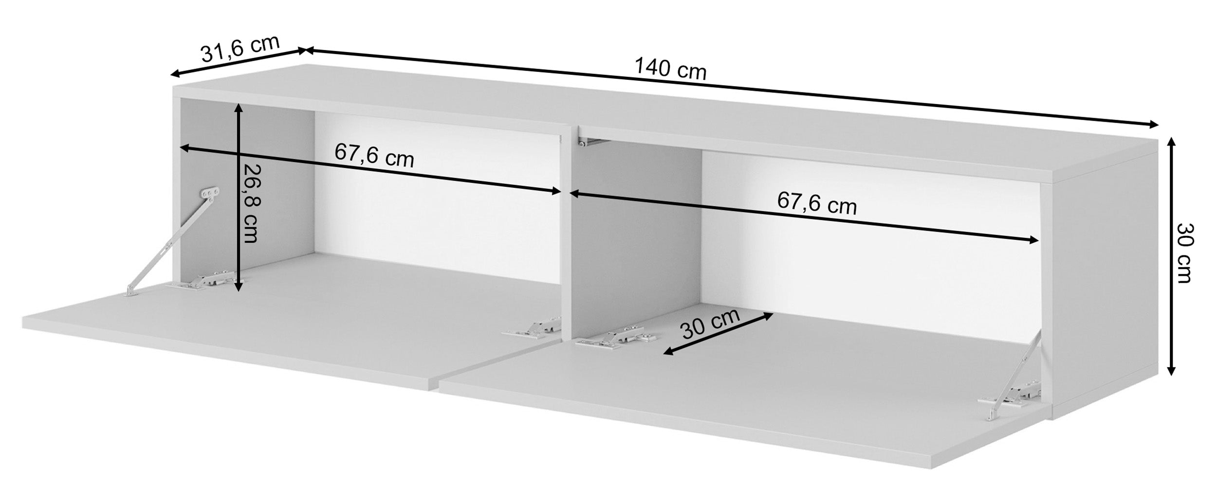 TV-Schrank Bisira 140 cm Kaschmir