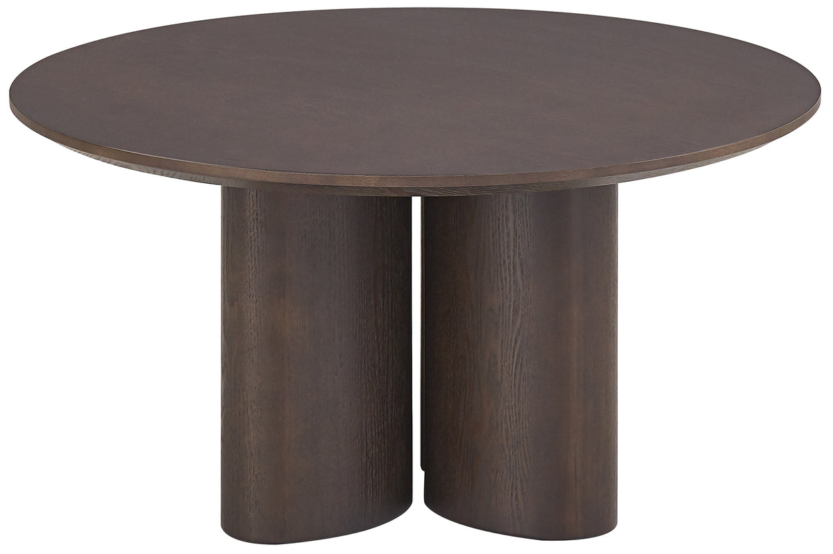 Runder Couchtisch Etially 80 cm Nussbaumfurnier