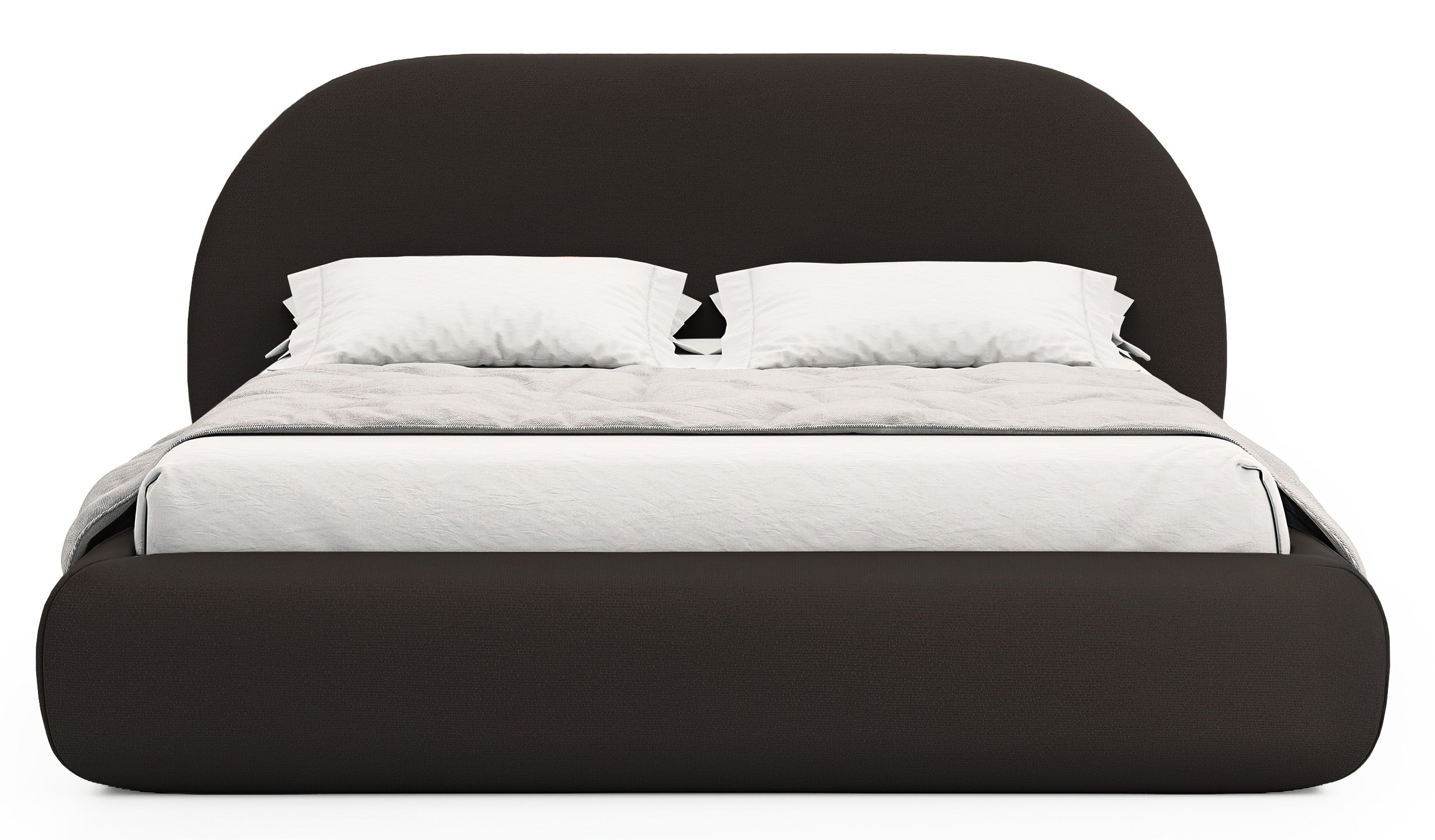 Polsterm Bett 180x200 cm Buvio braunes Chenille