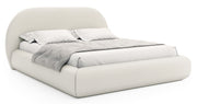 Polsterbett 180x200 cm Buvio creme Chenille