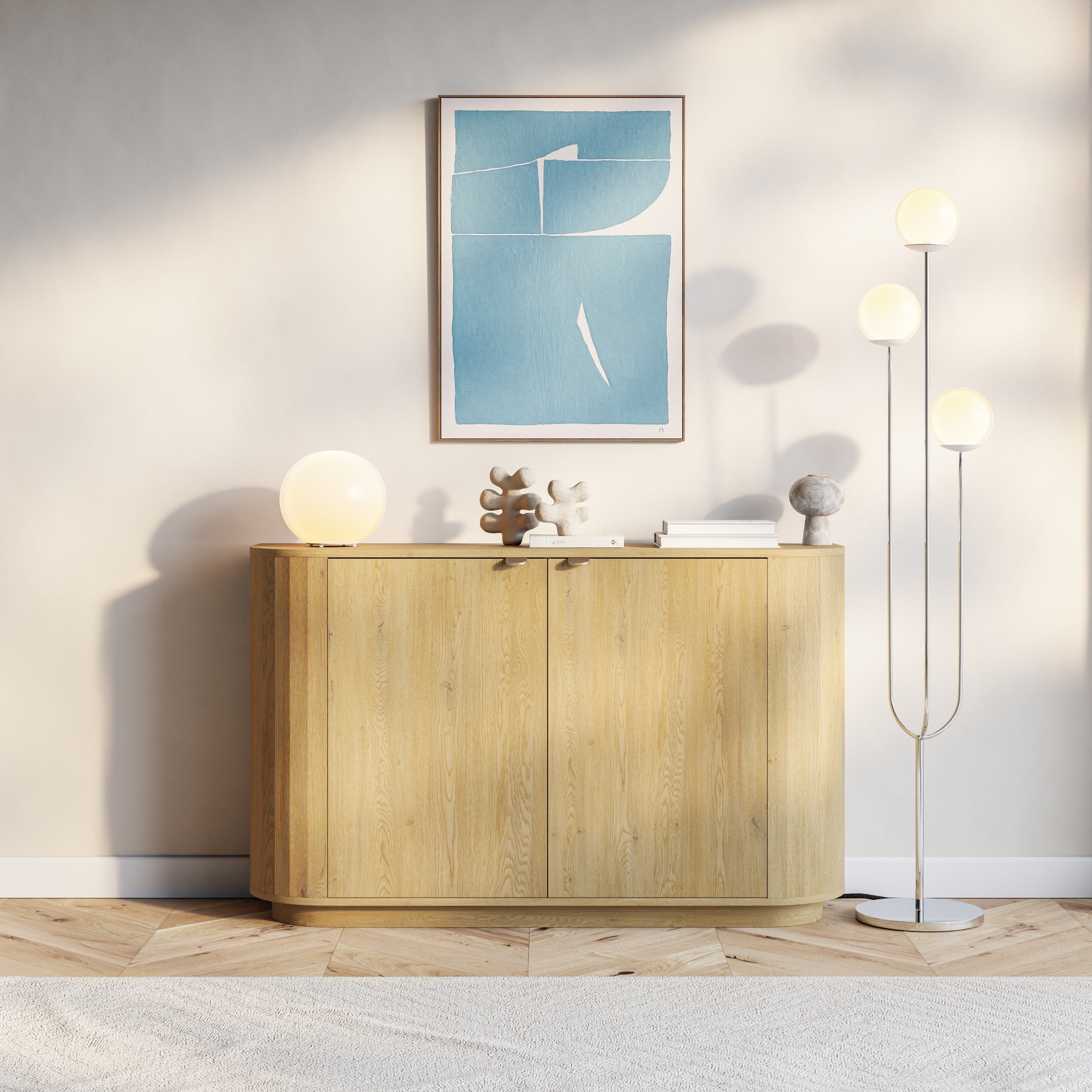 Zweittürige Kommode Coru 140 cm Eiche Cremona Torro