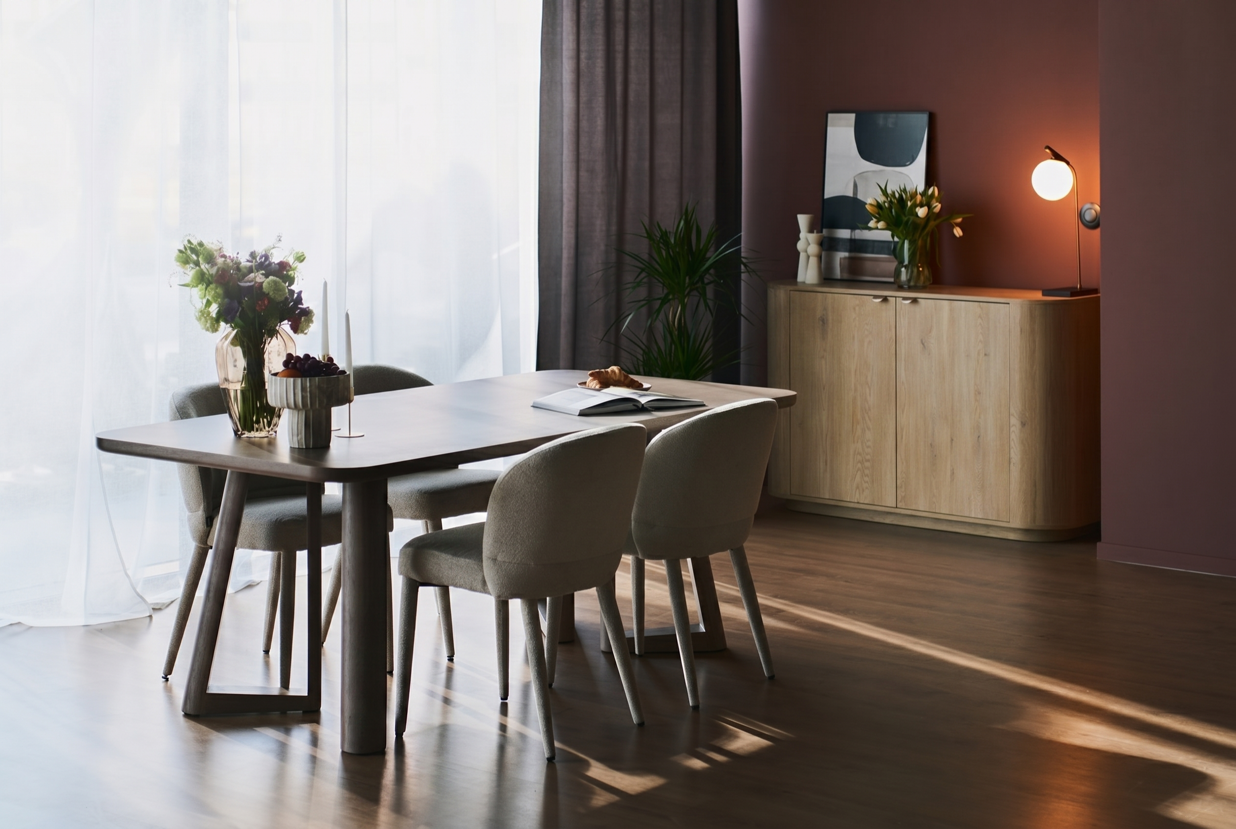 Zweittürige Kommode Coru 140 cm Eiche Cremona Torro