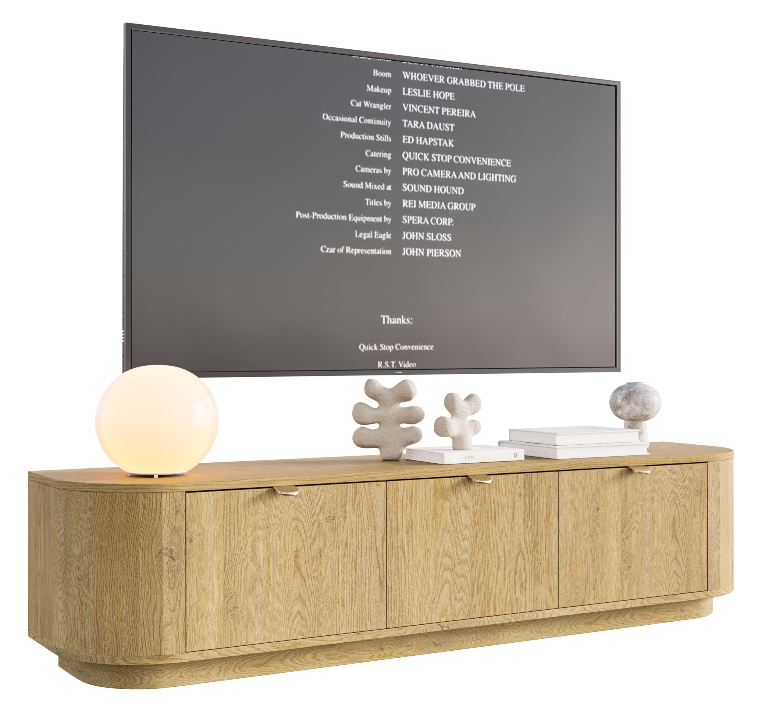 Coru TV-Schrank stehend mit drei Klappen, 175 cm