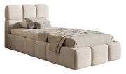 Polsterbett 90x200 cm Cloudy hellbeige Chenille hydrophob