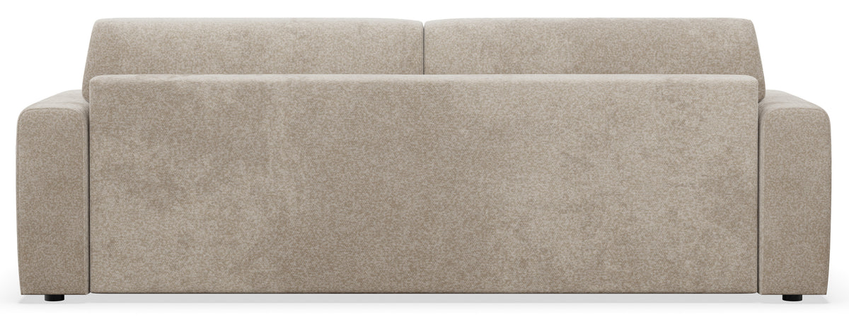 Dreisitziges Schlafsofa Cobbly mit Stauraum, beige Chenille