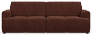 Dreisitziges Schlafsofa Cobbly mit Stauraum, kupferfarbenes Chenille