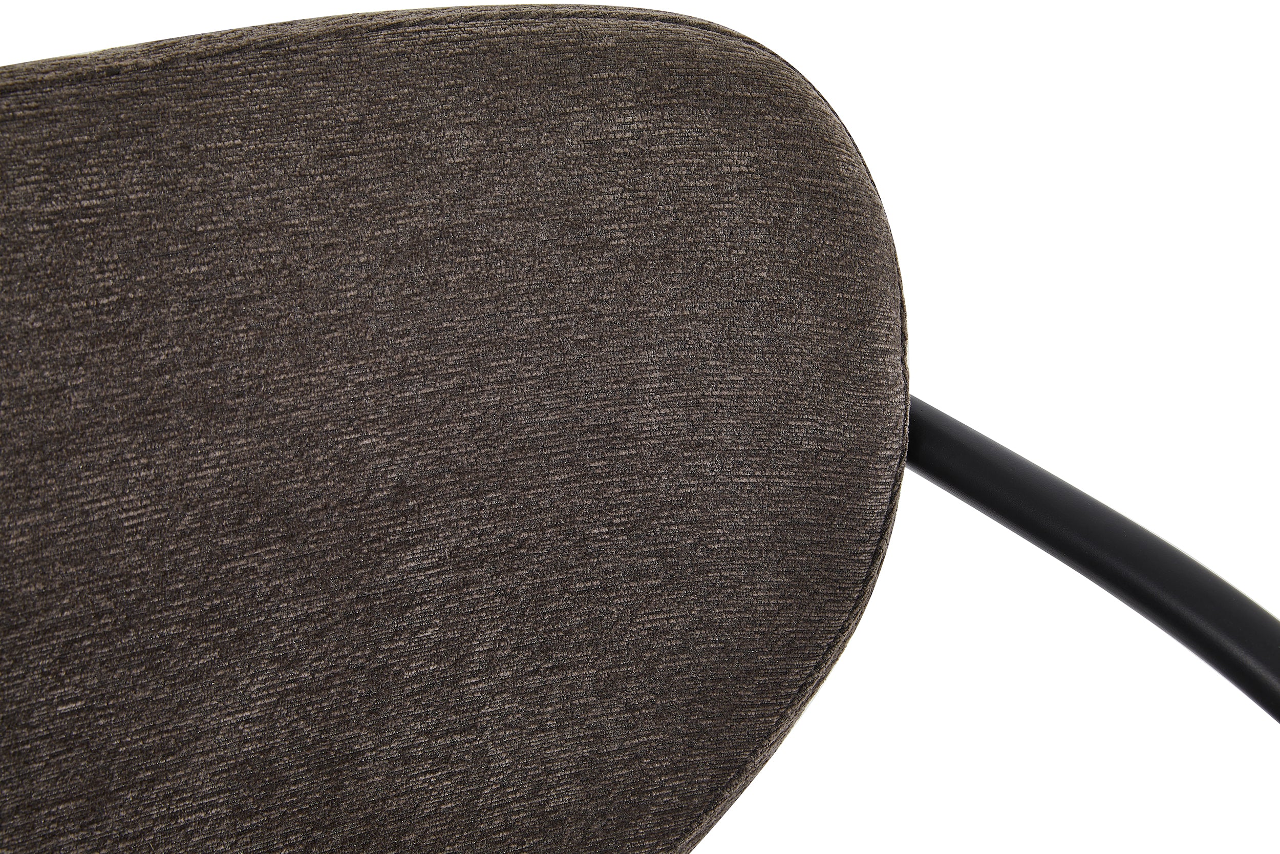 Gepolsterter Stuhl Novaric in Graphit Chenille