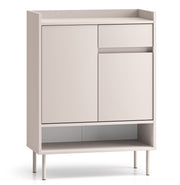 Zweittüriger Schuhschrank Dioce mit Schublade 70 cm Kaschmir