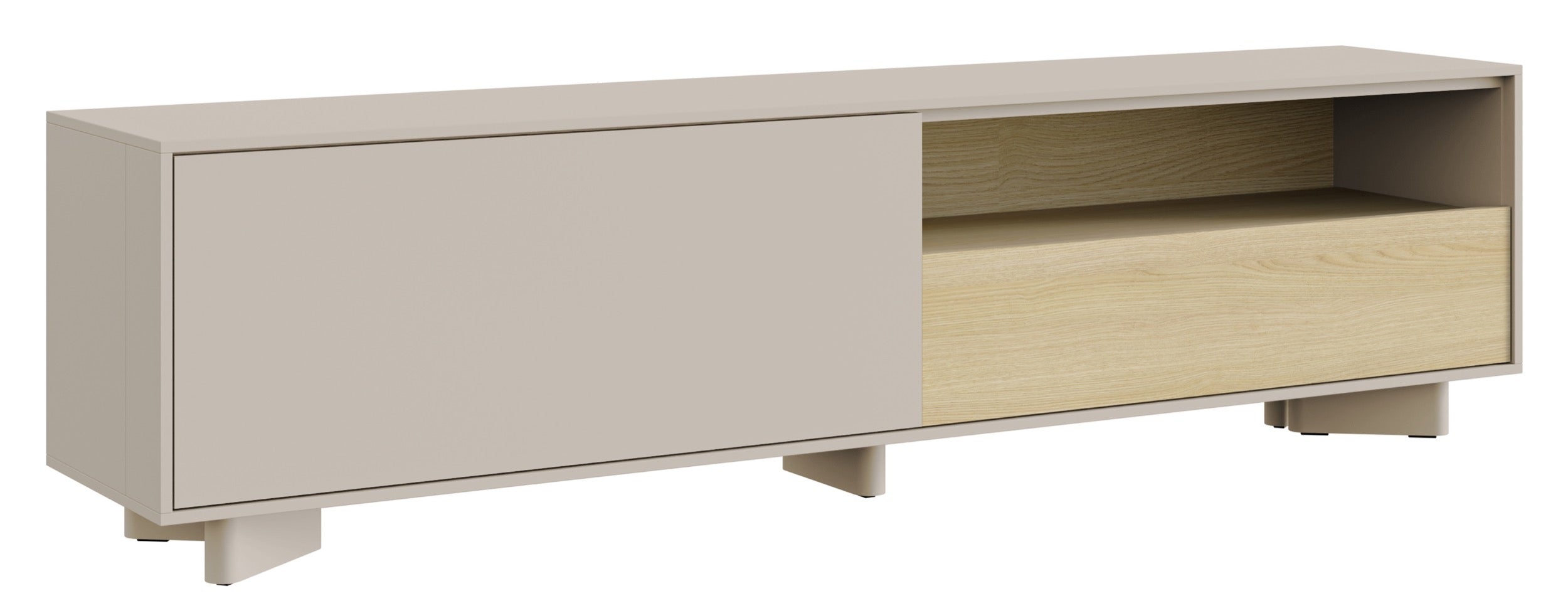 TV-Schrank Distria mit Schublade 175 cm Kaschmir/Vicenza-Eiche