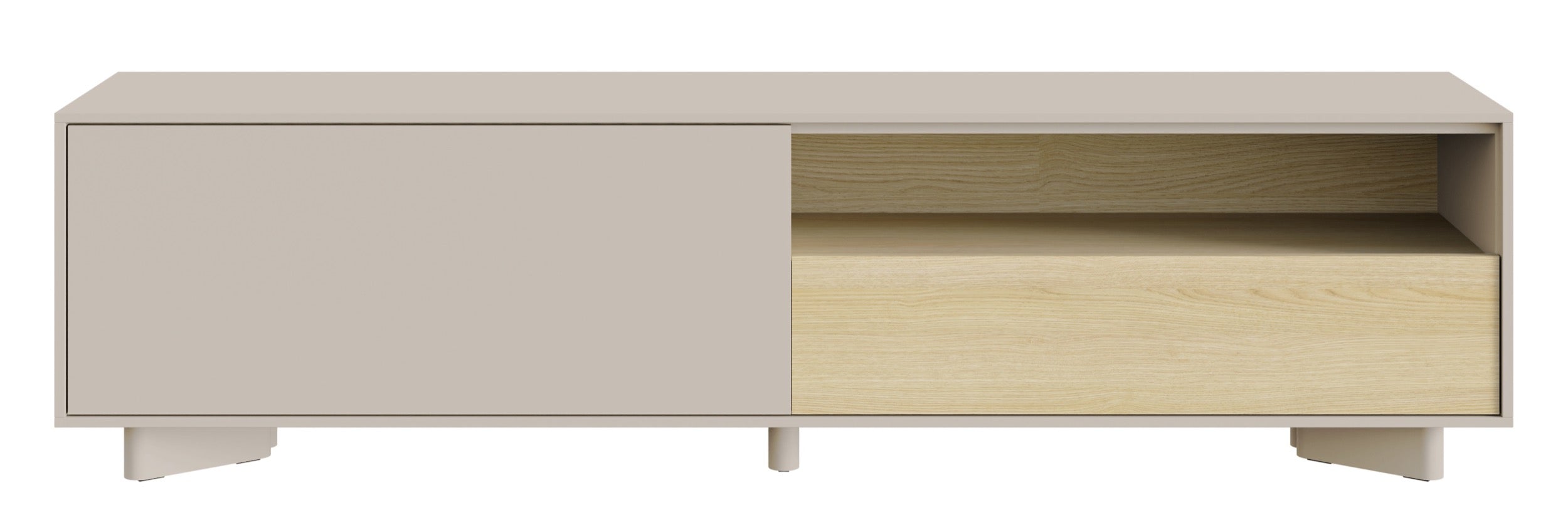 TV-Schrank Distria mit Schublade 175 cm Kaschmir/Vicenza-Eiche