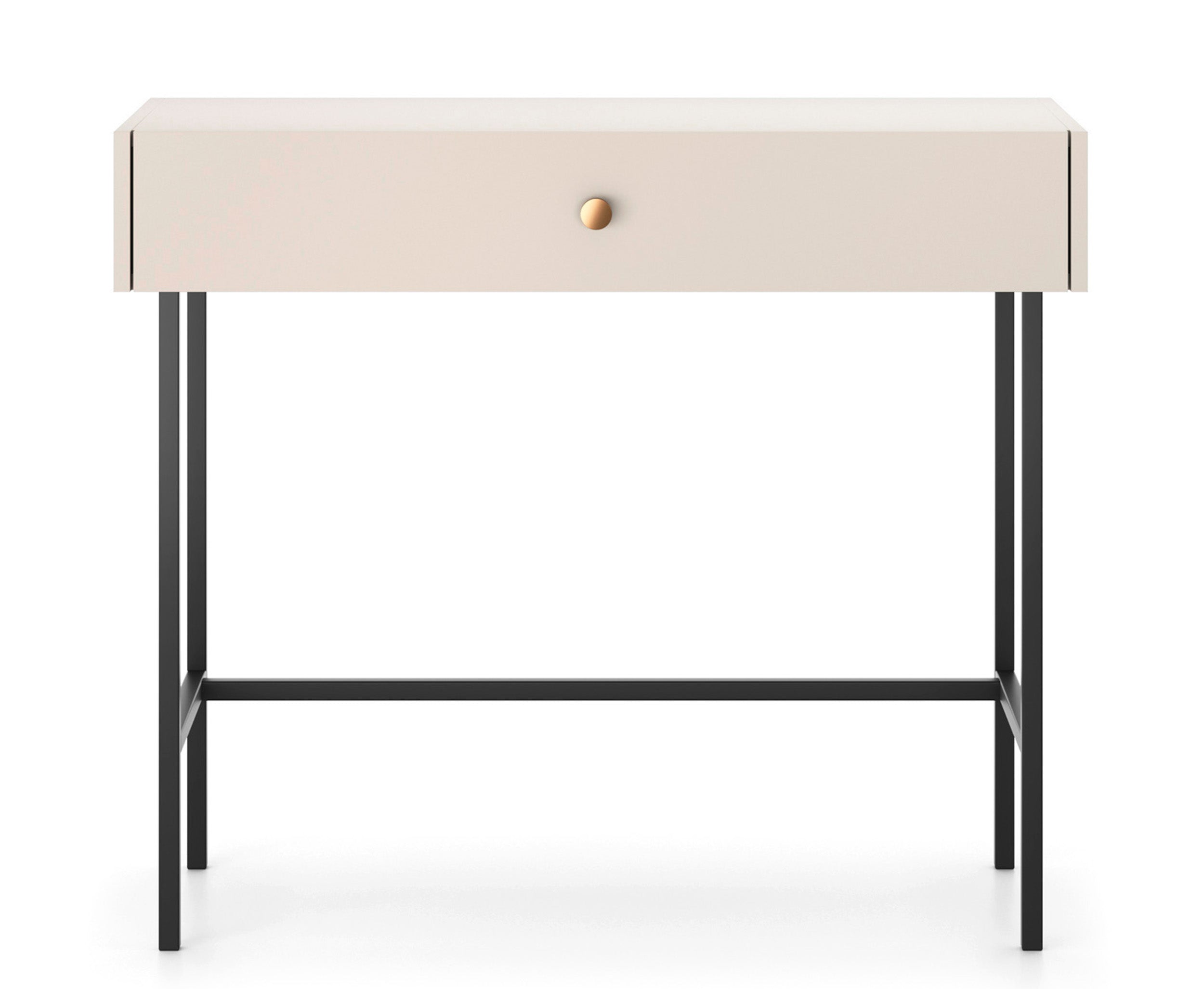 Toilettentisch Divenos mit Schublade 93 cm Grau Beige