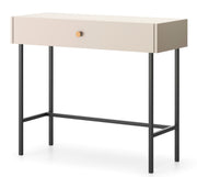 Toilettentisch Divenos mit Schublade 93 cm Grau Beige