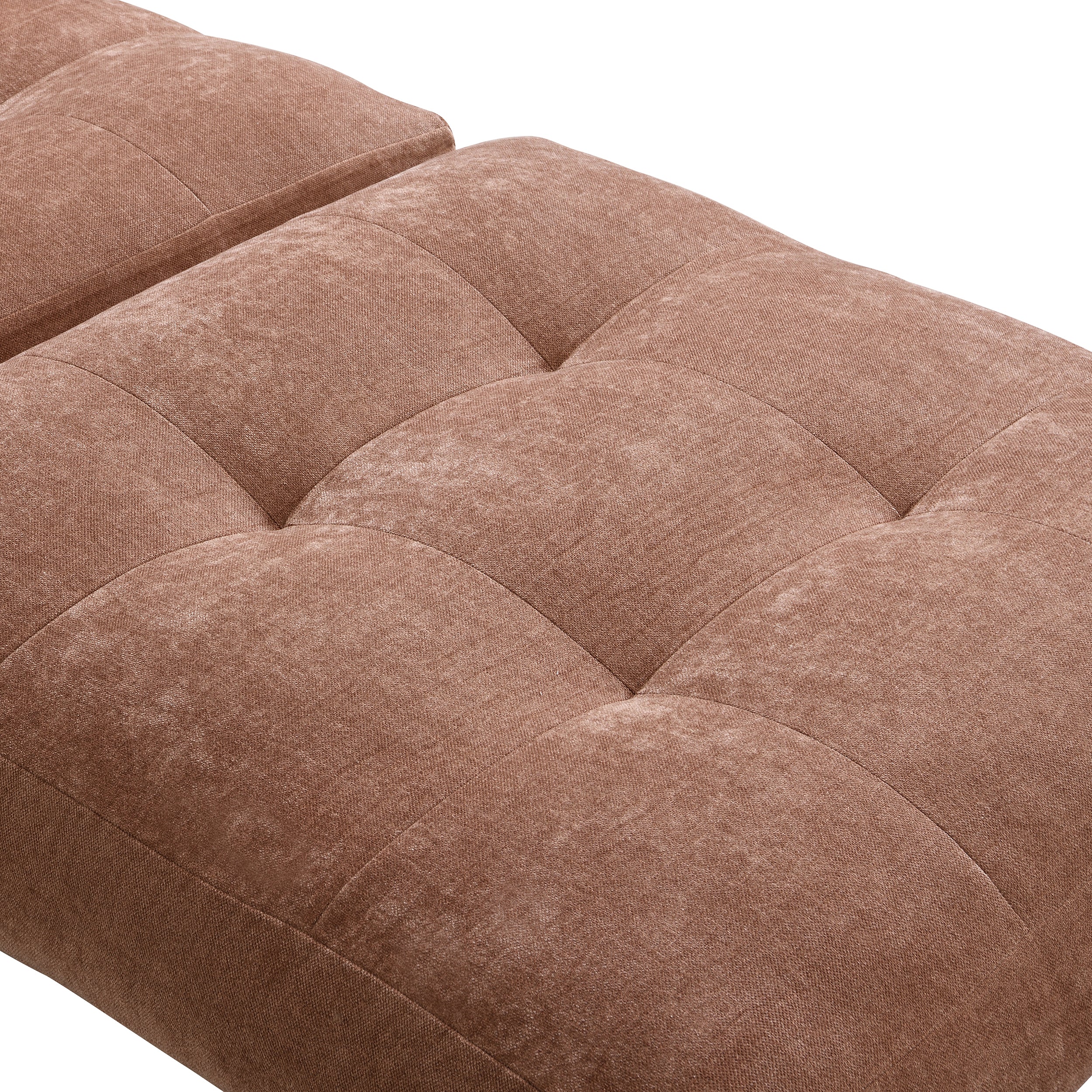 Ausklappbarer Sessel Milessive, kupferfarben, pflegeleichter Chenille-Stoff