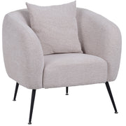 Relaxsessel Inglede hellbeige Chenille auf schwarzen Beinen