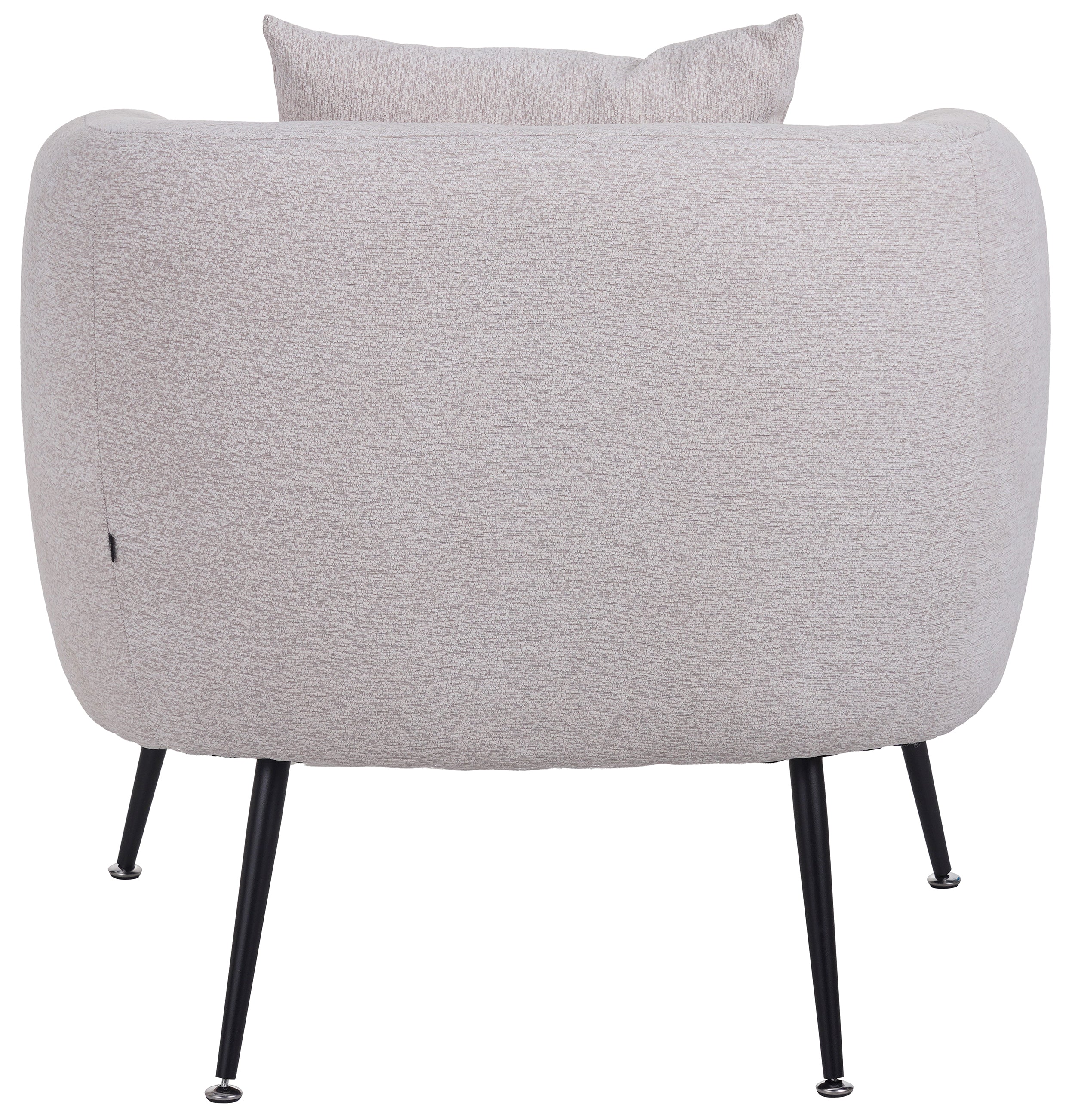 Relaxsessel Inglede hellbeige Chenille auf schwarzen Beinen