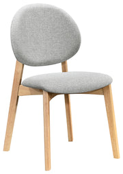 Holzstuhl für das Esszimmer Stenne natürliche Eiche/hellgrau