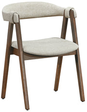 Holzstuhl für das Esszimmer Inneles Nussbaum/Beige