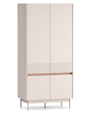 Vier­türiger Schrank Dunea 92 cm Kaschmir/Eiche