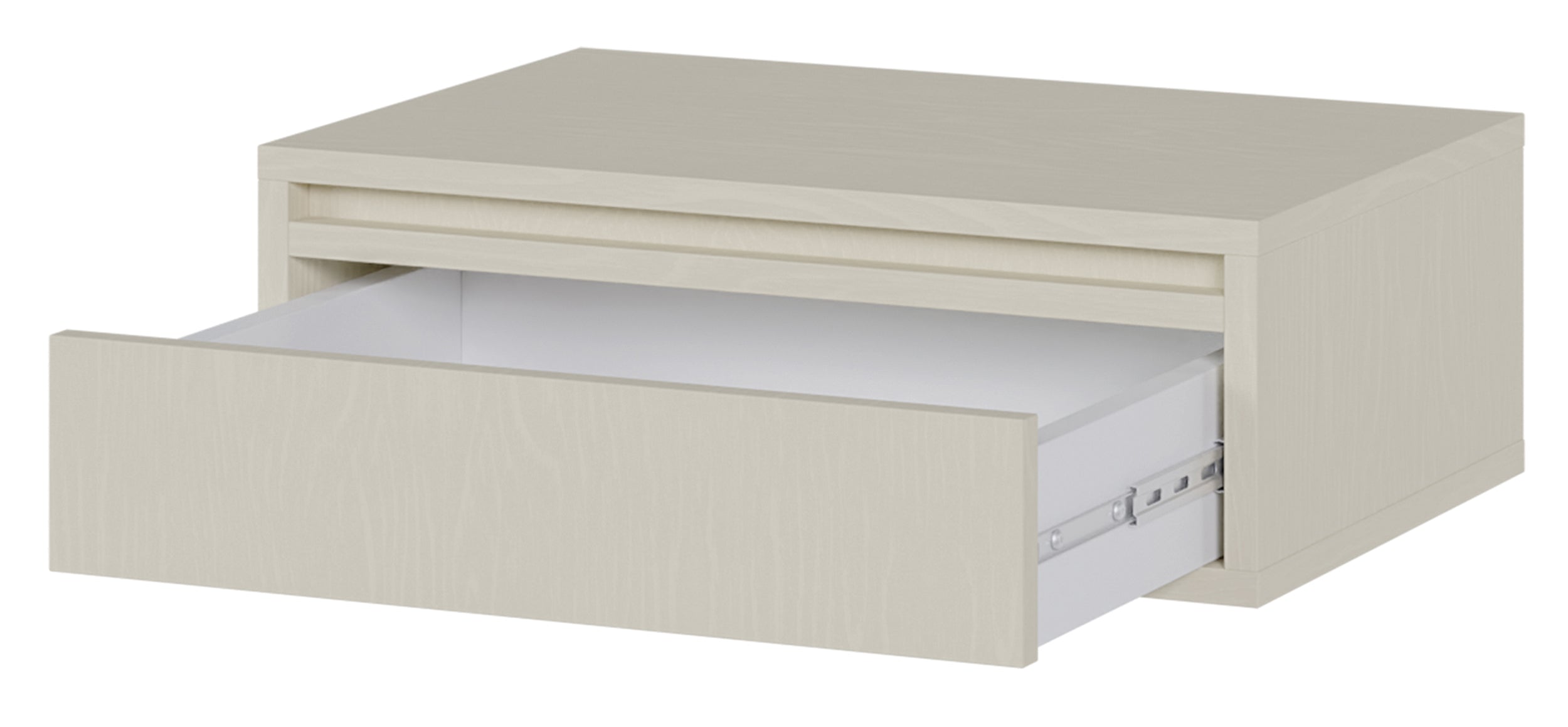 Hängender Nachttisch Evo mit Schublade 50 cm Sandbeige