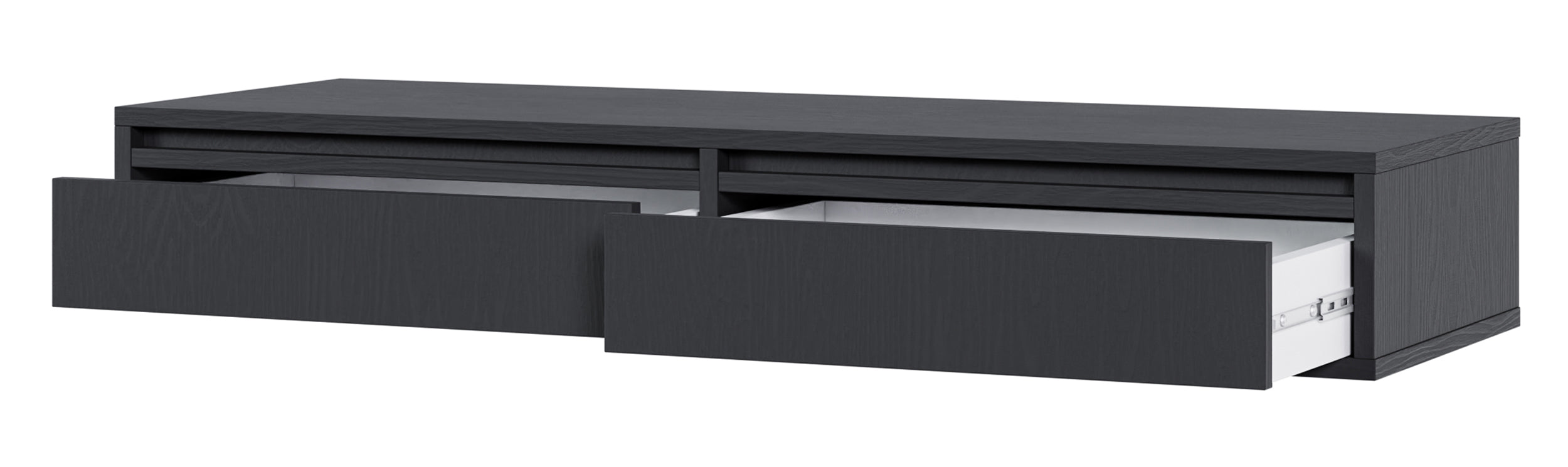 Hängender Schminktisch Evo mit Schubladen 110 cm Schwarz