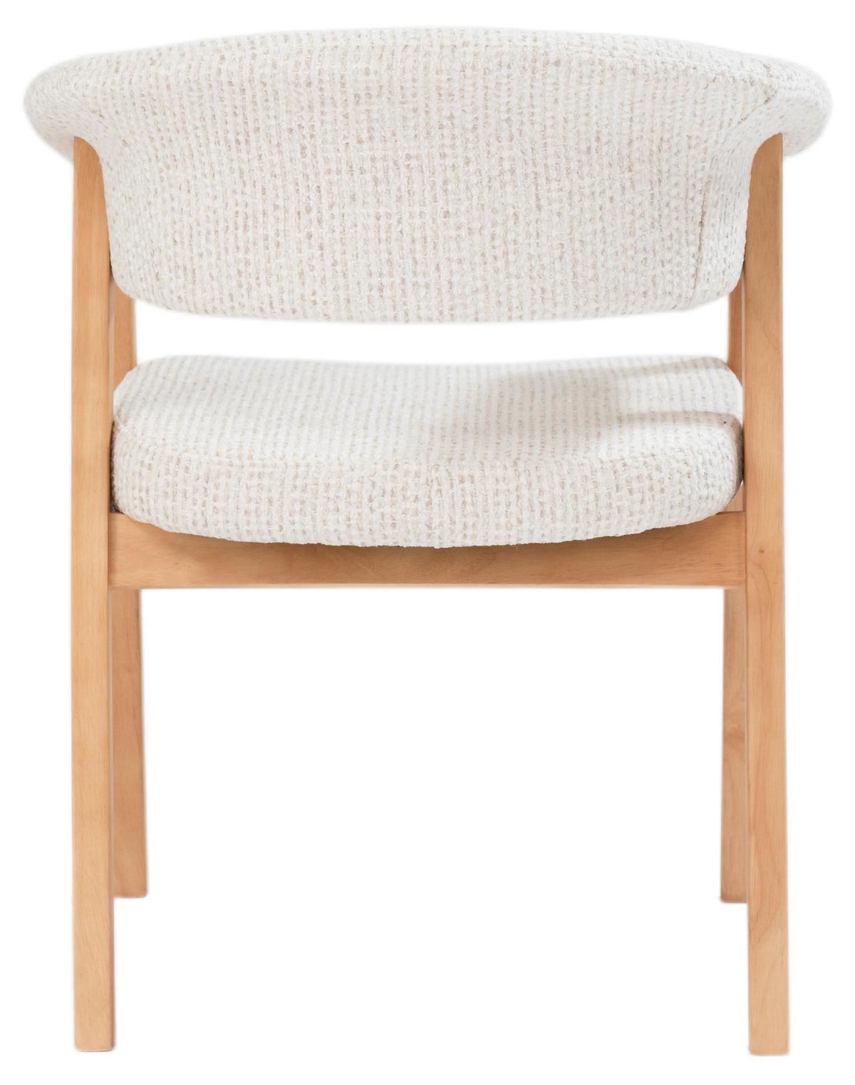 Holzstuhl für das Esszimmer Nux hellbeiger Chenille/Eiche natur