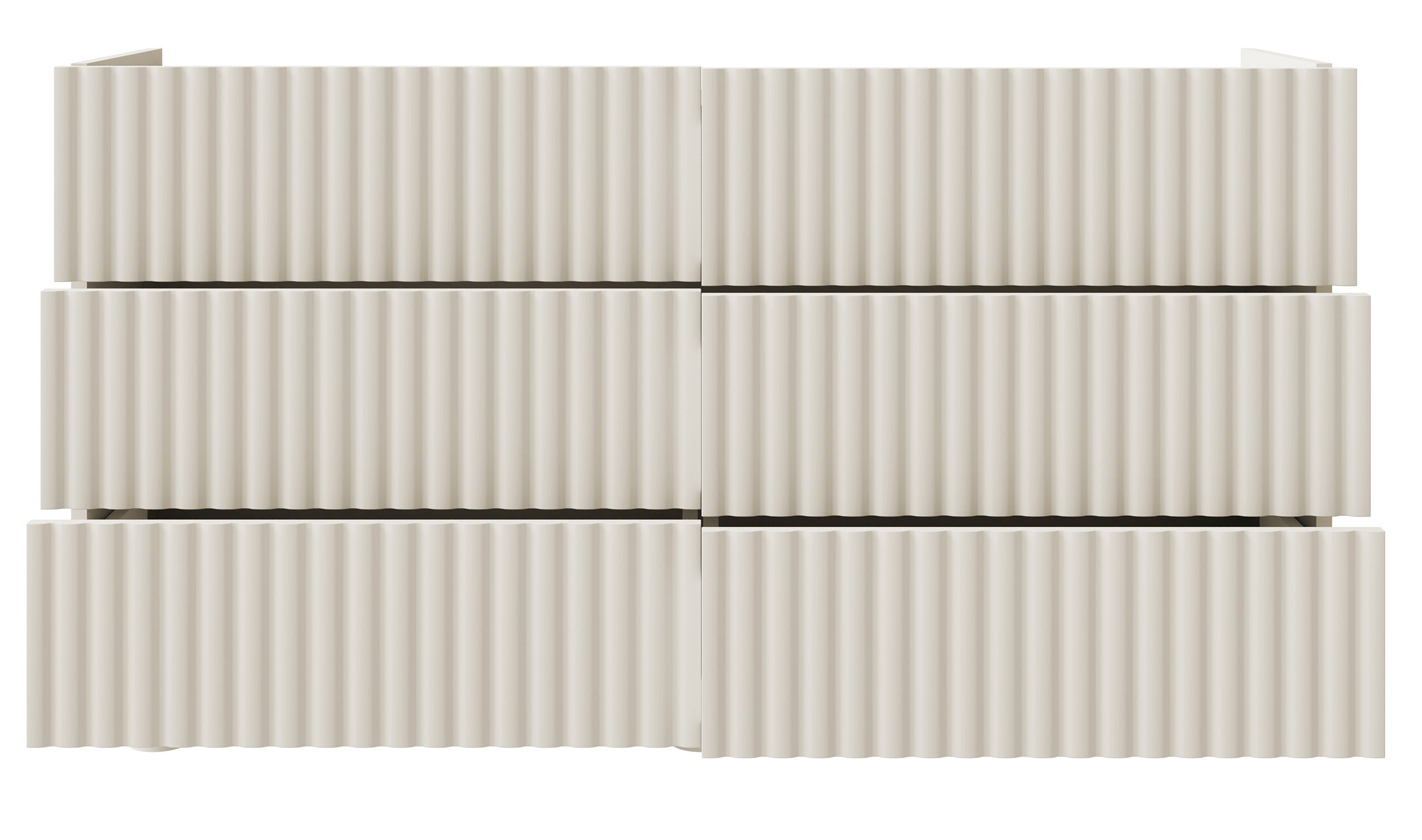 Kommode mit sechs Schubladen Fiorra 147 cm Kaschmir