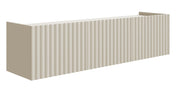 Hängender dreitüriger TV-Schrank Fiorra 144 cm Kaschmir