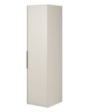 Einzeltüriger Schrank Frame mit 50 cm Kleiderstange Grau Beige