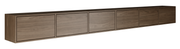 Hängender TV-Schrank Framme mit sechs Klappen, 300 cm, Wisconsin-Nussbaum