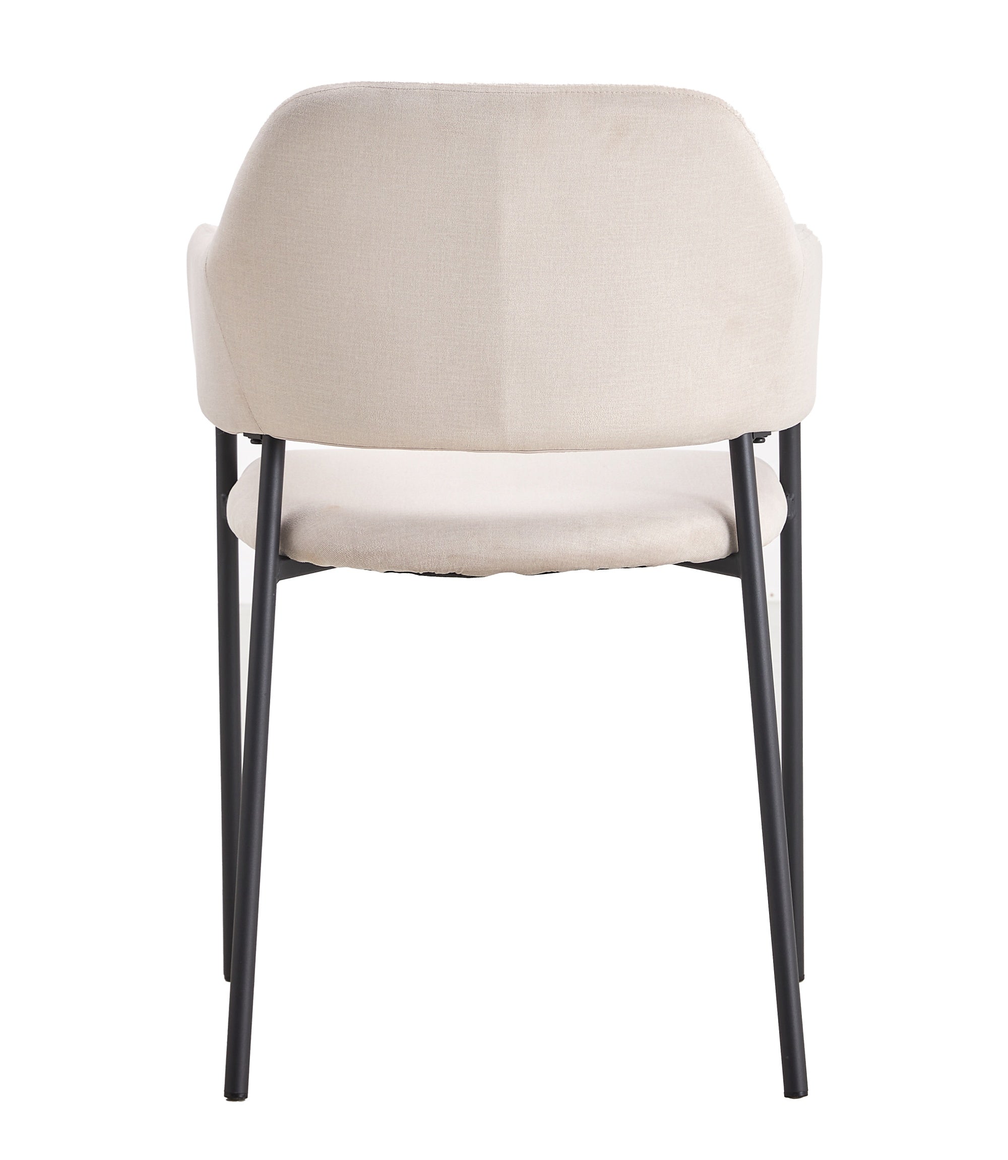 Gepolsterter Stuhl mit Armlehnen Azhai in Grau-Beige