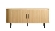 Kommode Gativel Lamellen 180 cm natürliche Eiche