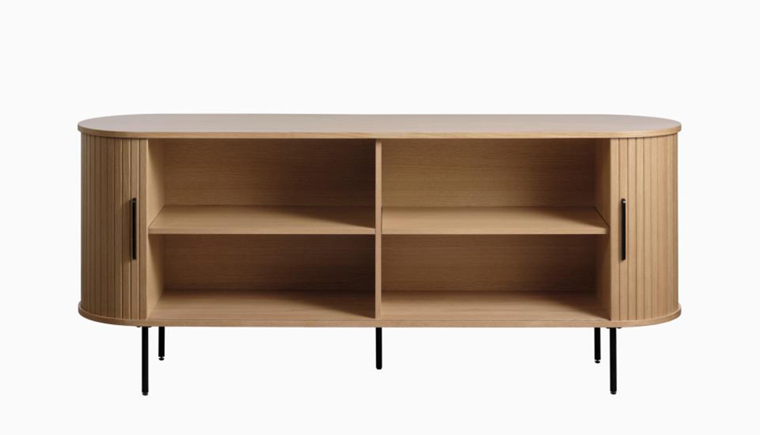 Kommode Gativel Lamellen 180 cm natürliche Eiche