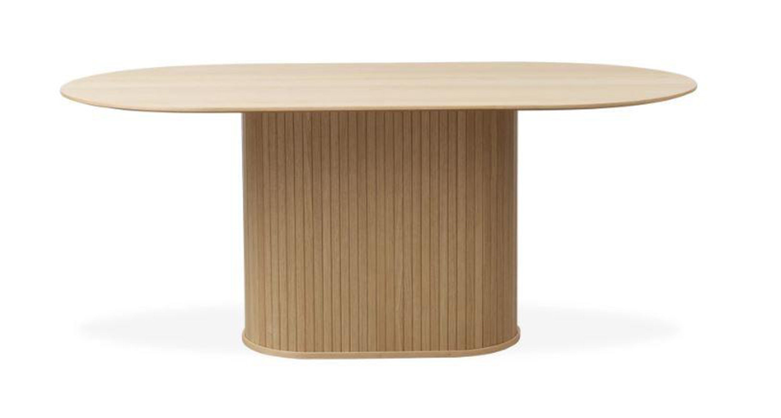 Ovaler Tisch Gativel 95x180 natürliche Eiche