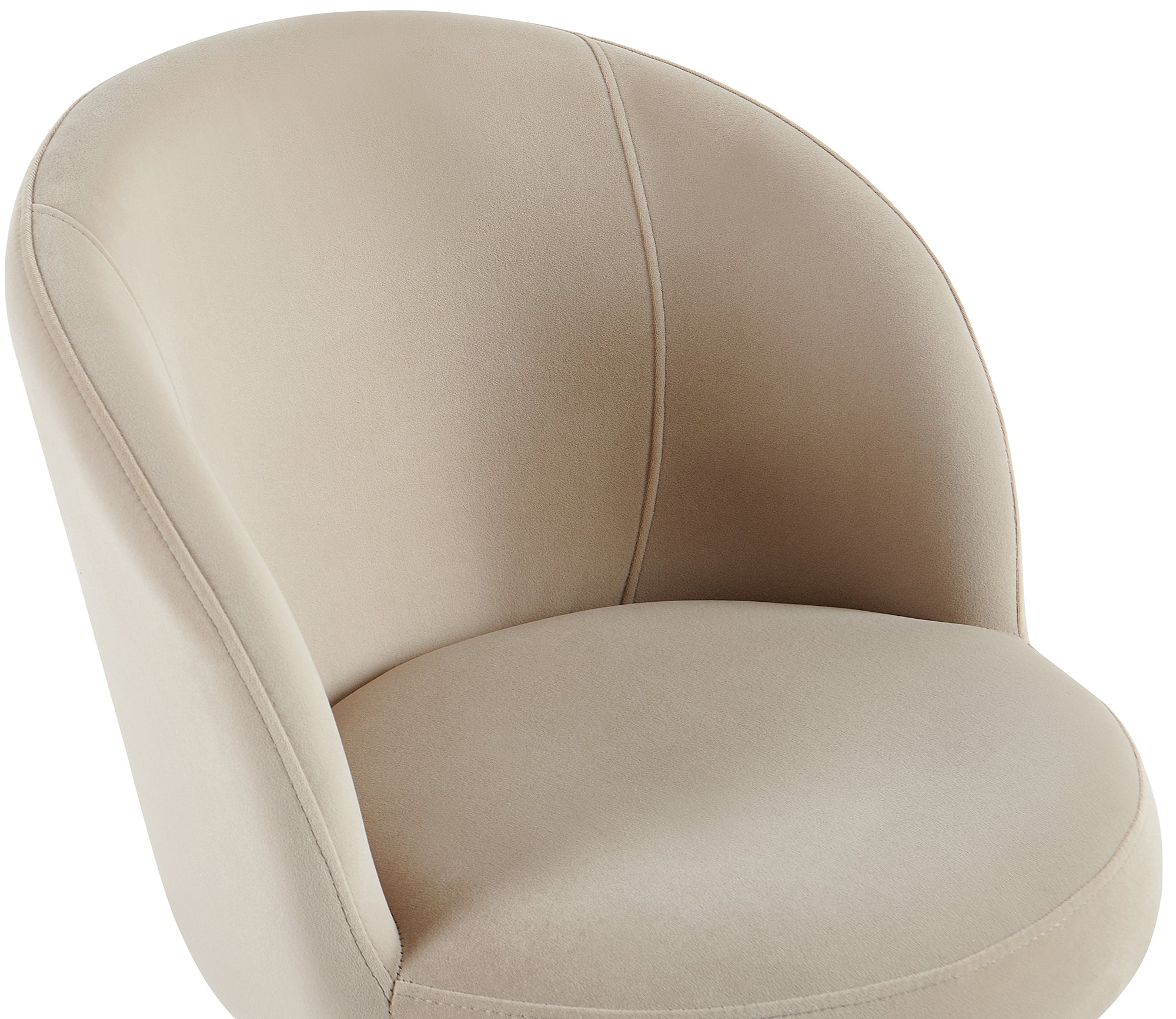 Bezugdrehstuhl für das Esszimmer Virella, beige Samt