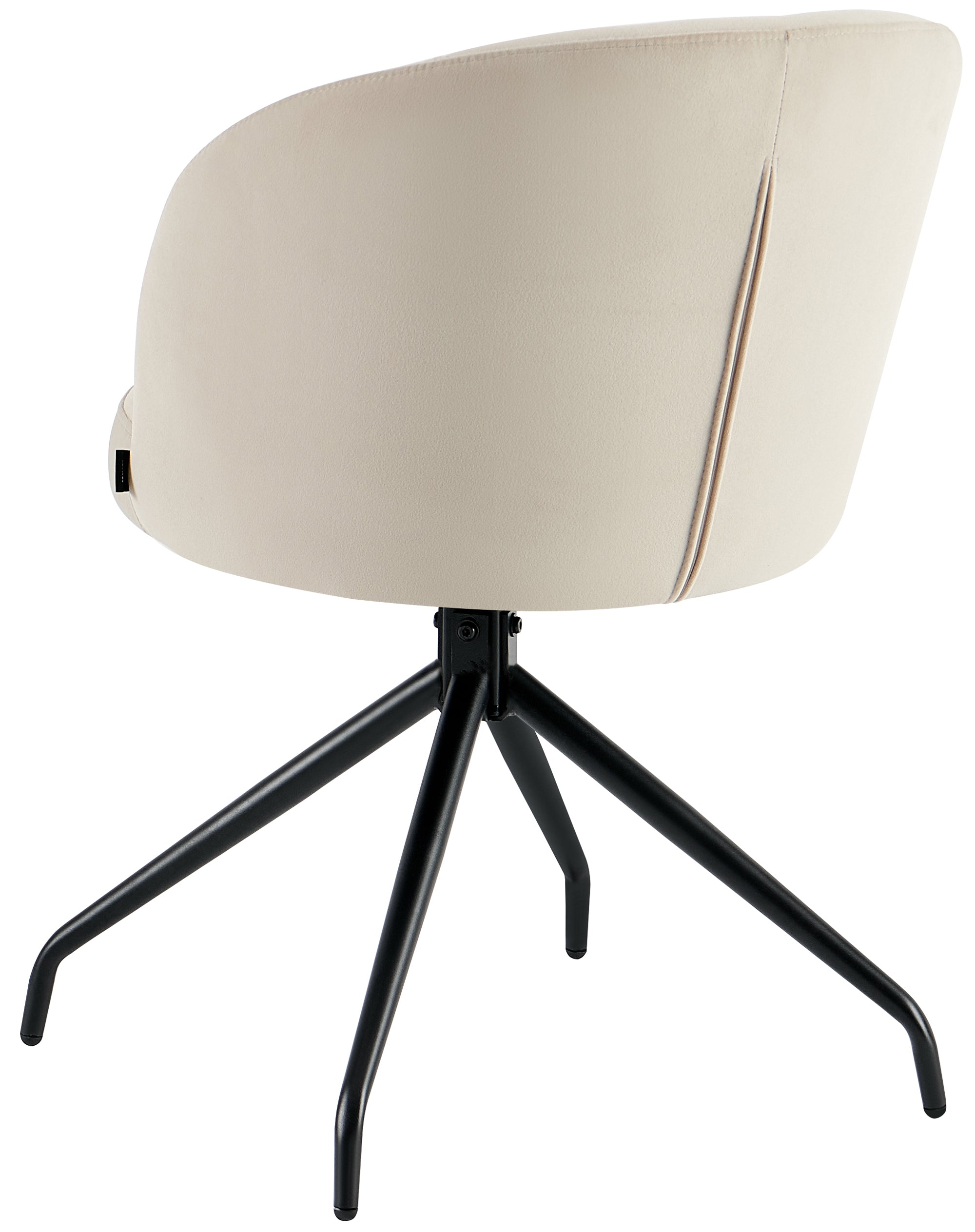 Bezugdrehstuhl für das Esszimmer Virella, beige Samt