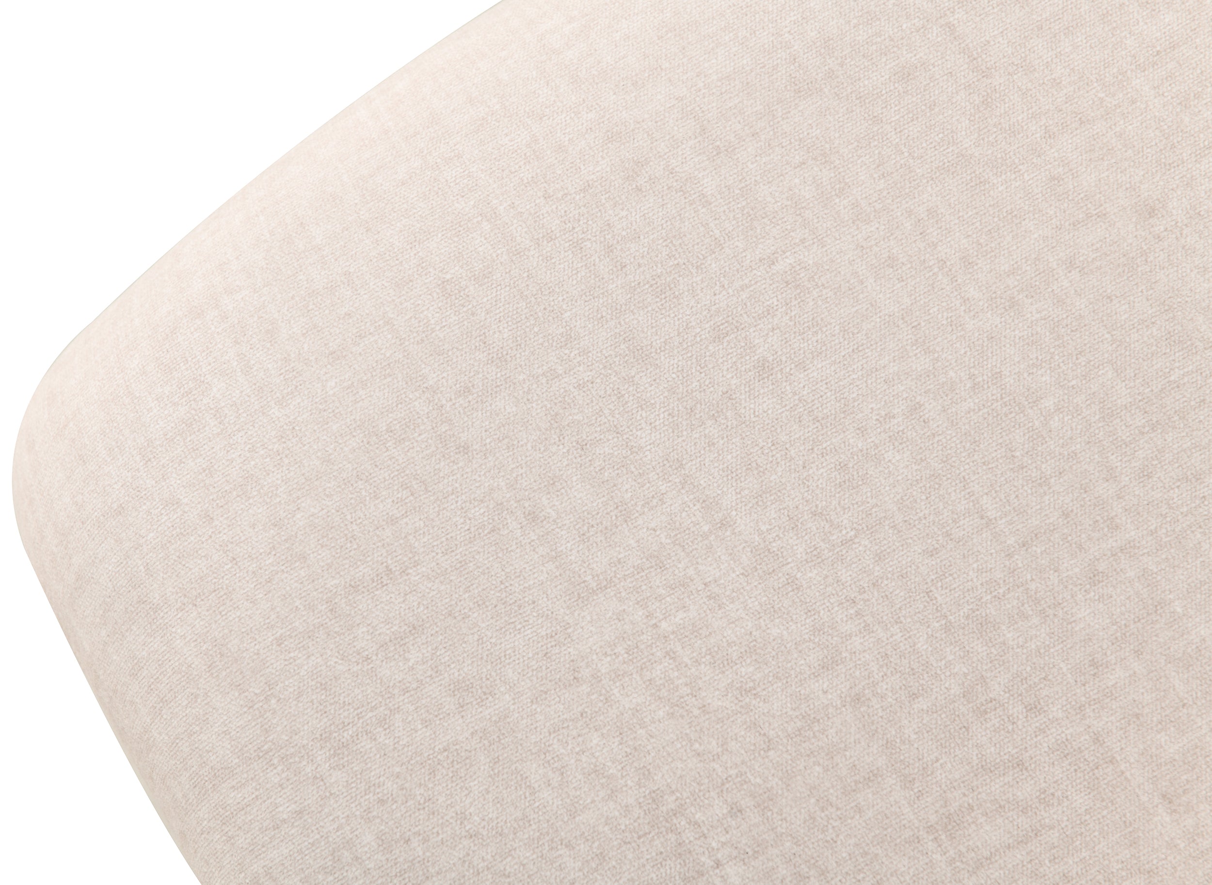 Polsterstuhl für das Esszimmer Marizes aus leicht zu reinigendem Stoff, cremefarbener Samt