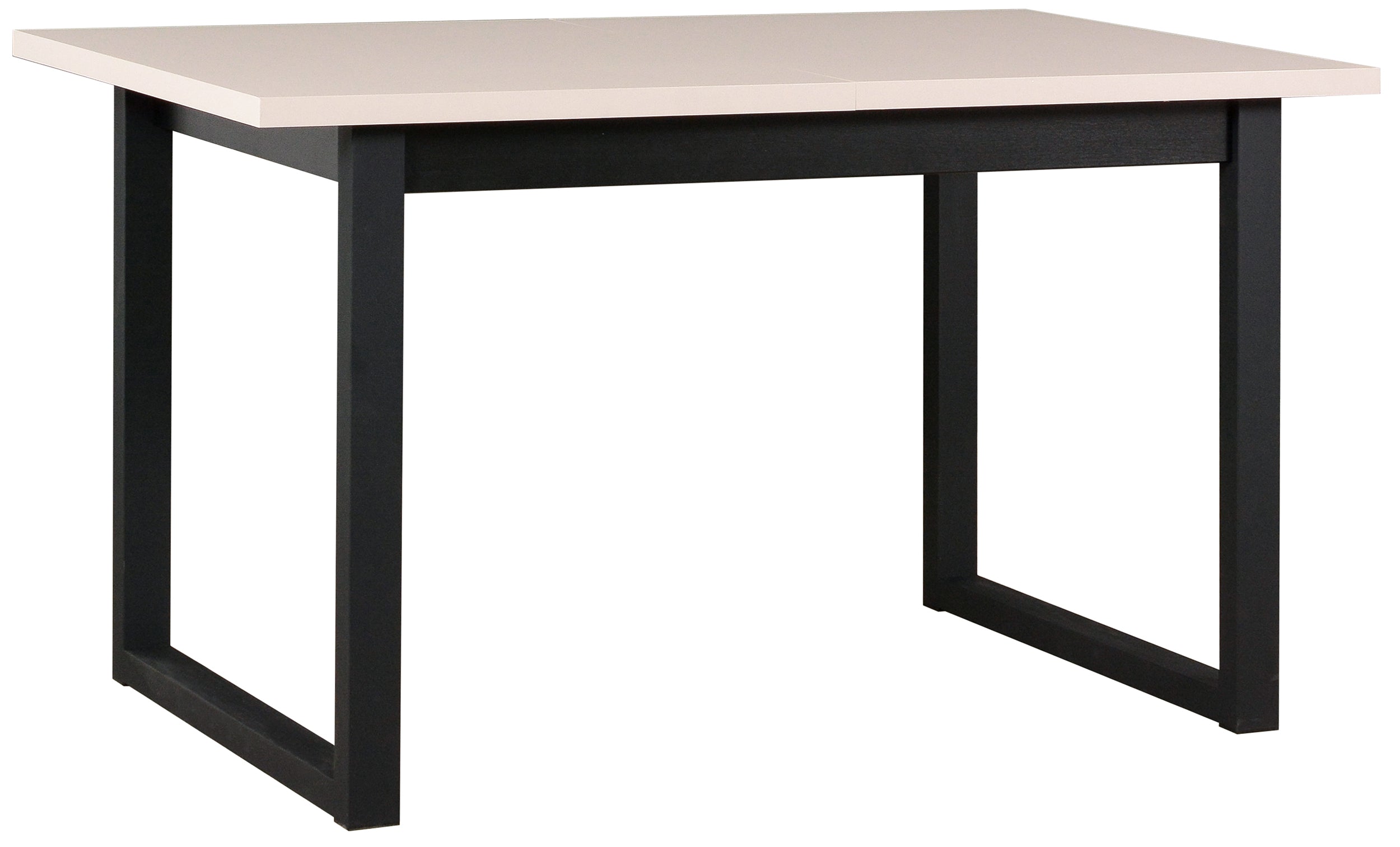 Ausziehbarer Esstisch Flotaro 140-180x80 cm schwarz/kaschmir