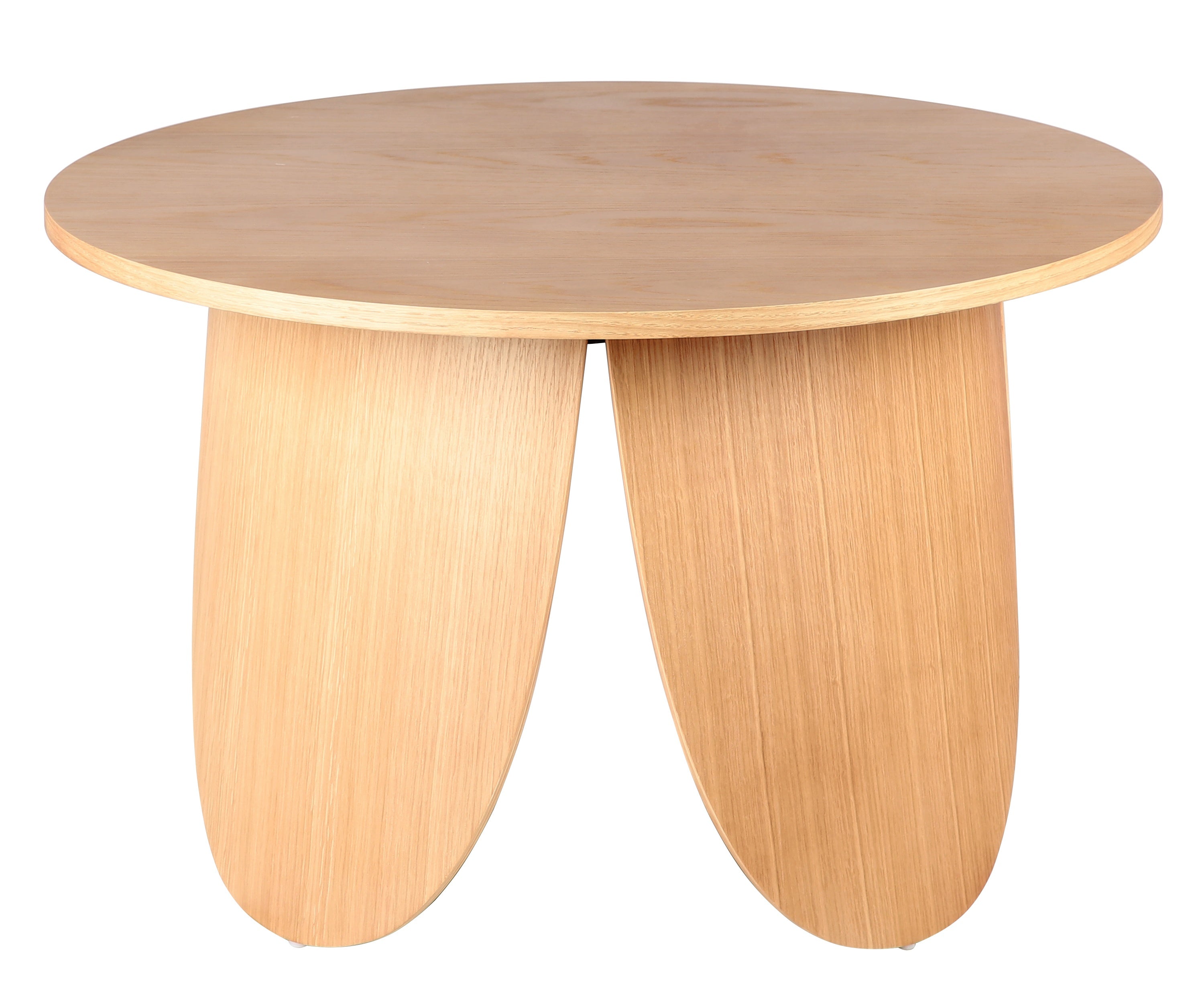 Runder Couchtisch Vivially, Durchmesser 80 cm, natürliche Eiche