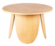 Runder Couchtisch Vivially, Durchmesser 80 cm, natürliche Eiche