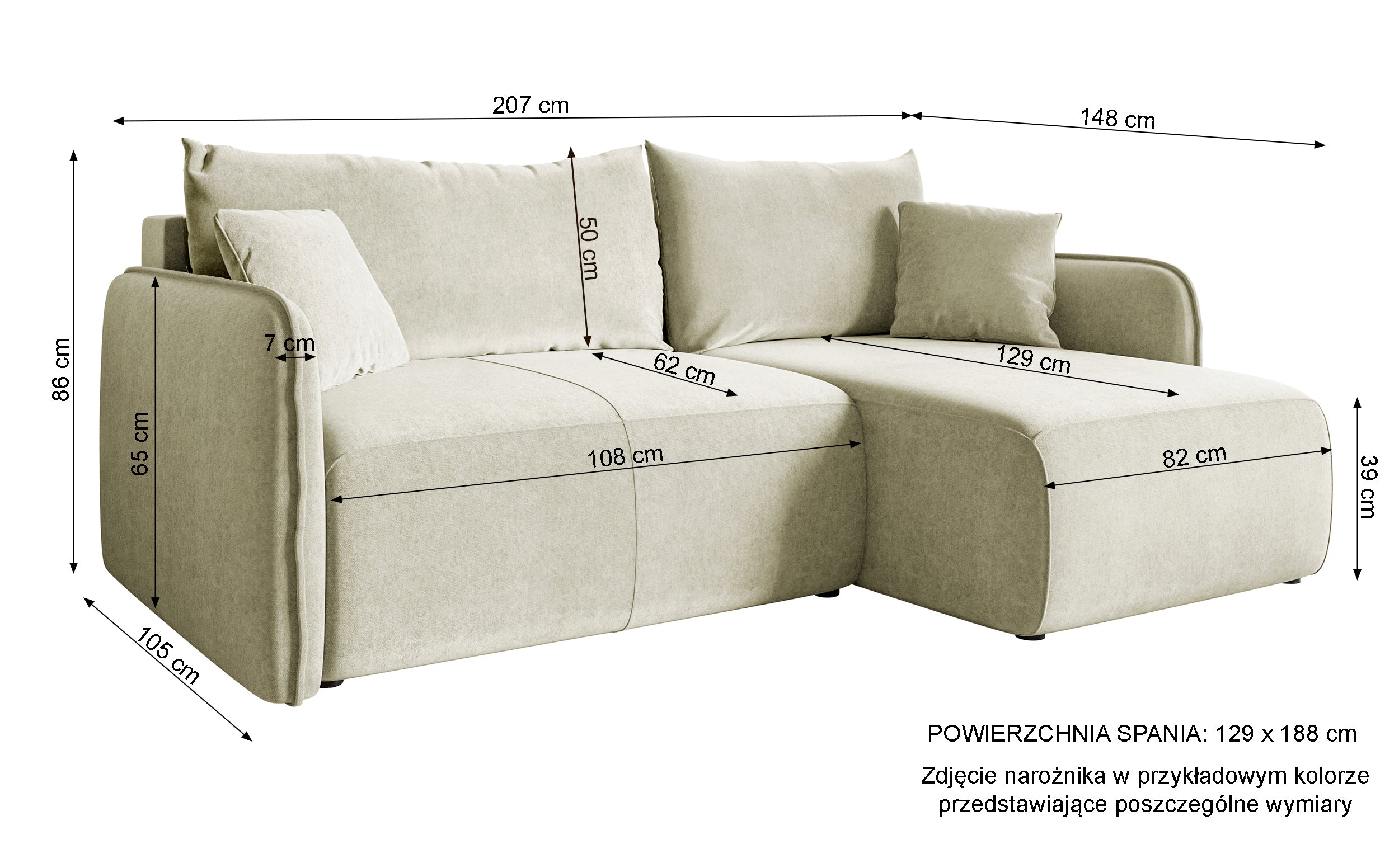 Ecksofa mit Schlaffunktion Mamla, L-förmig, kupferfarben, mit Stauraum, wasserabweisender Samt, universell einsetzbar