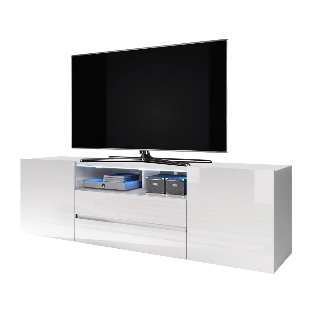 TV-Schrank Bros Weiß matt / Weiß glänzend