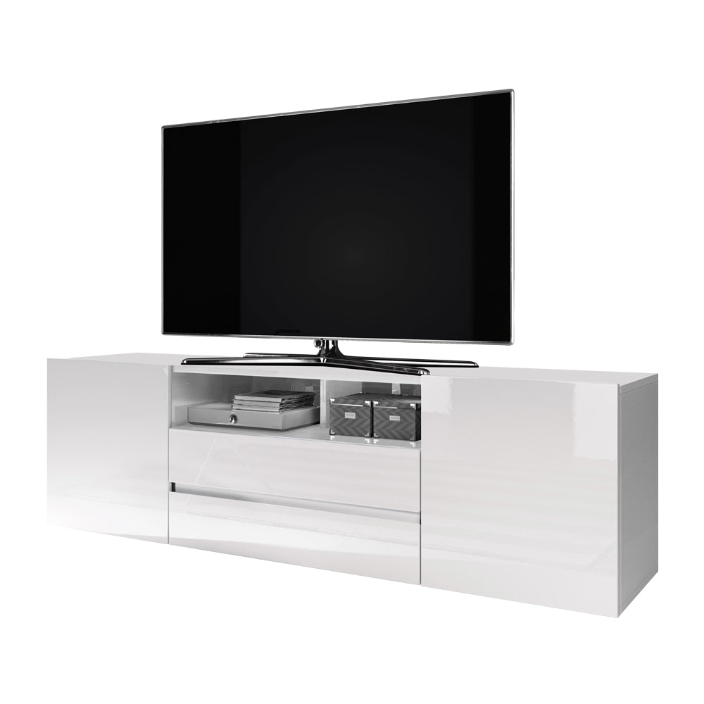 TV-Schrank Bros Weiß matt / Weiß glänzend