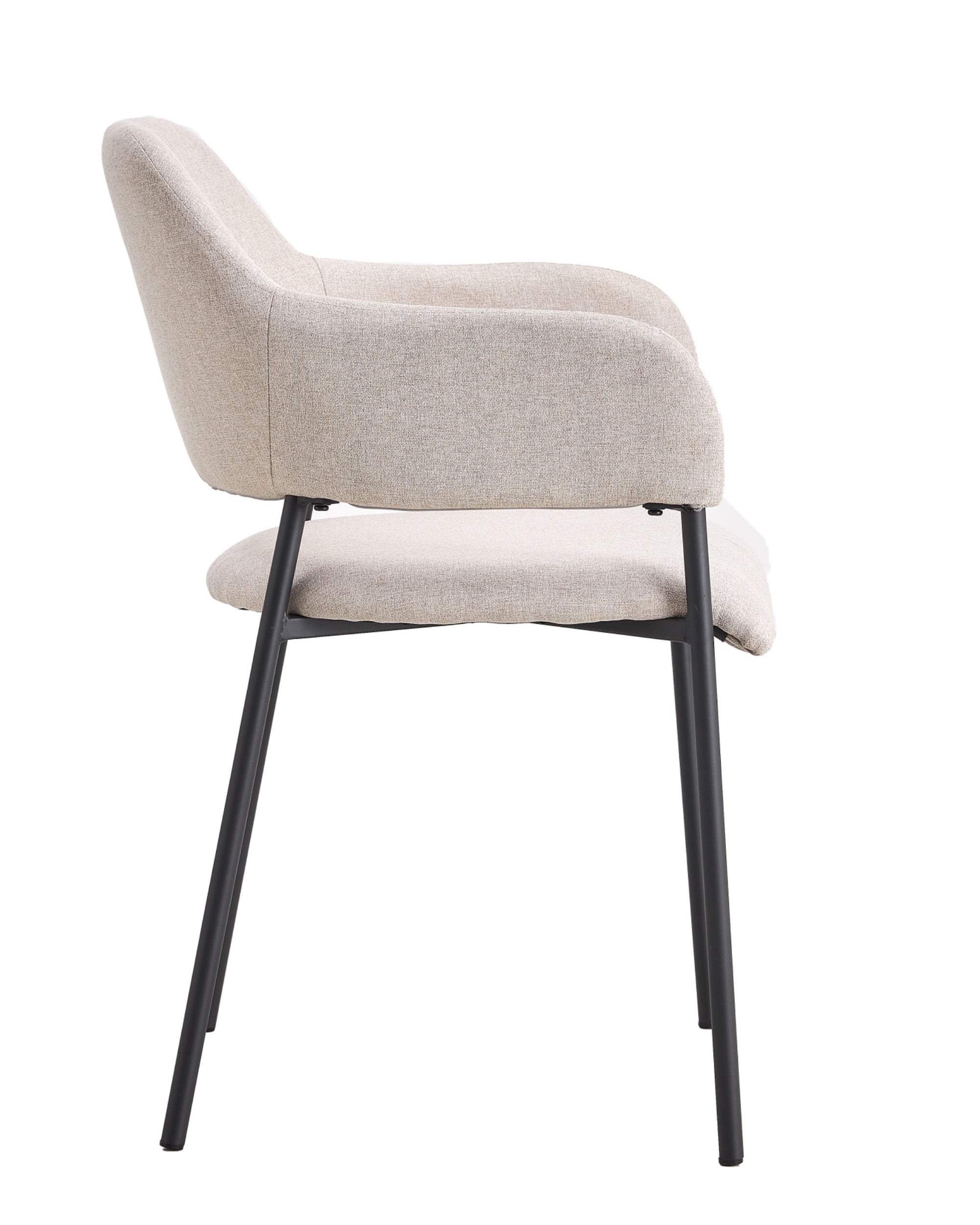 Bezogenes Stuhl mit Armlehnen Azhai beige